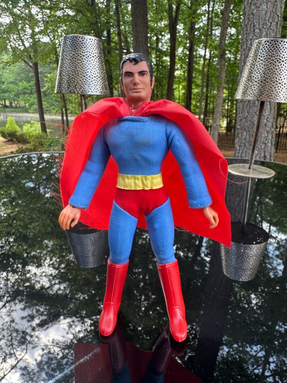 Superman Mego 1970s vintage Action Figure with Red Cape and Boots